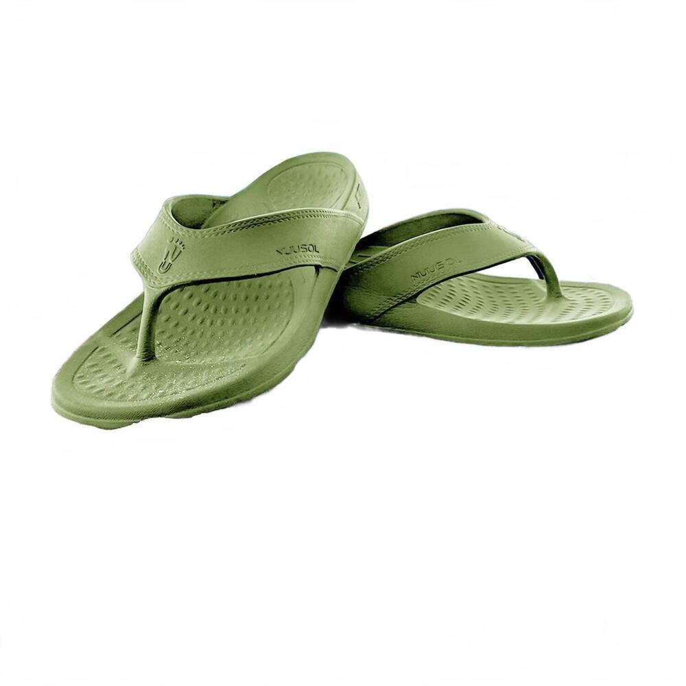 NEW NUUSOL women's cascade sandal in cedar green